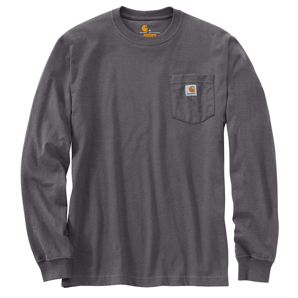 NWT XL Carbon Heather Carhartt® Workwear Long-Sleeve Pocket T-Shirt
